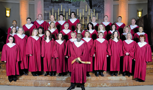 Der Gospel Chor "Voices of Gospel" zeigt sich in seinen neuen Roben