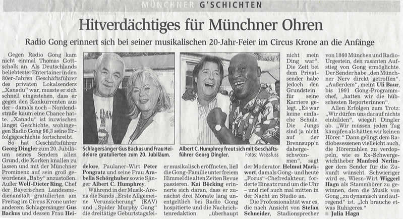 Radio Gong - Hitverdächtiges für Münchner Ohren